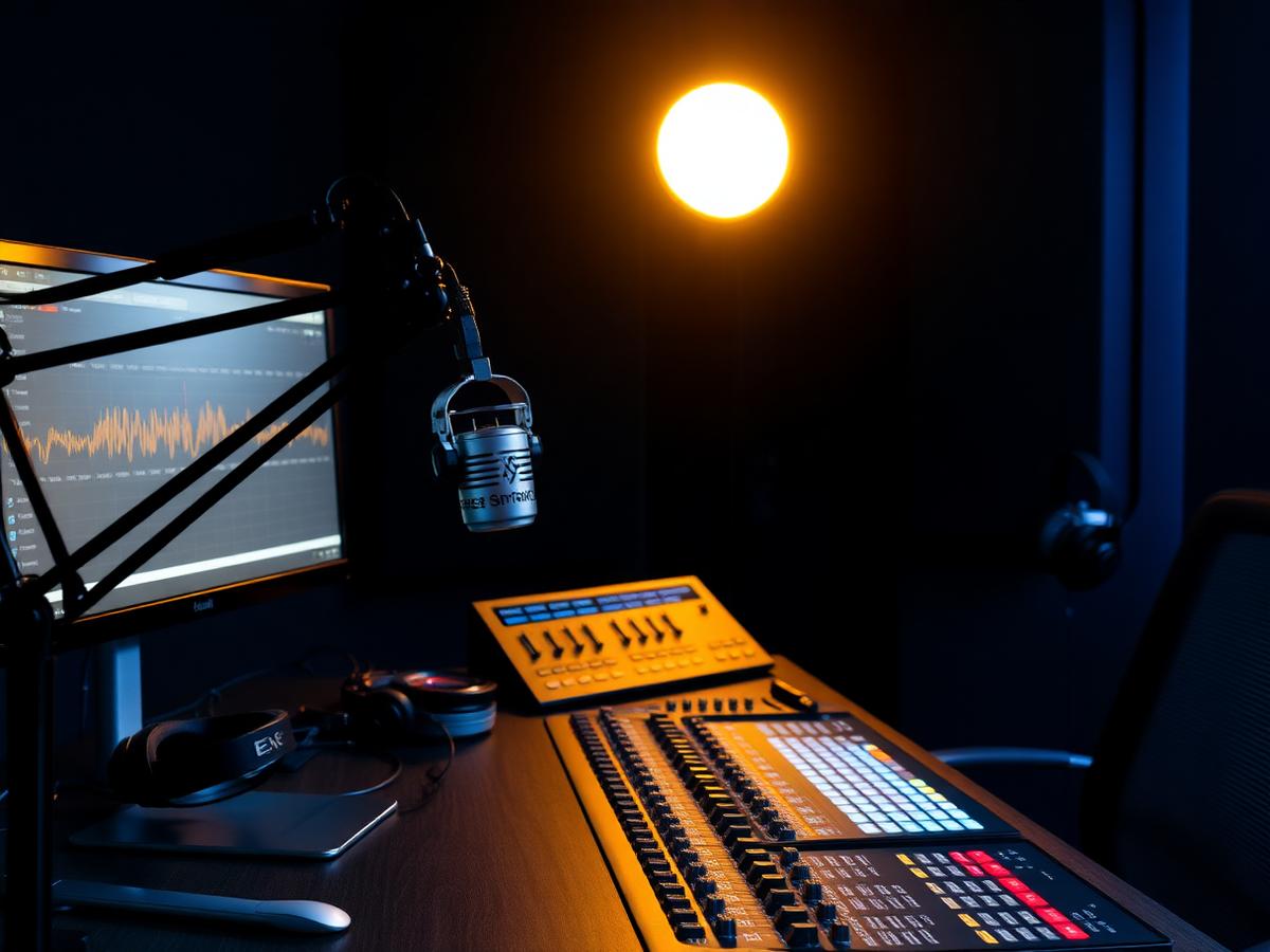 Estúdio de gravação da Audio Vox Produções