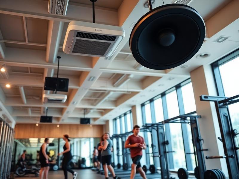 Academia com som ambiente da Audio Vox